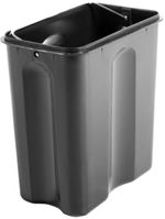 Lixeira retangular 5 litros inox cinza vonder