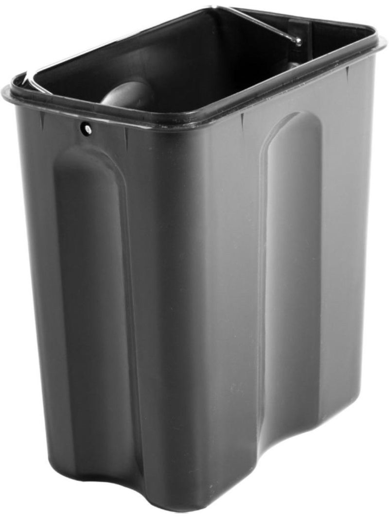 Lixeira retangular 5 litros inox cinza vonder