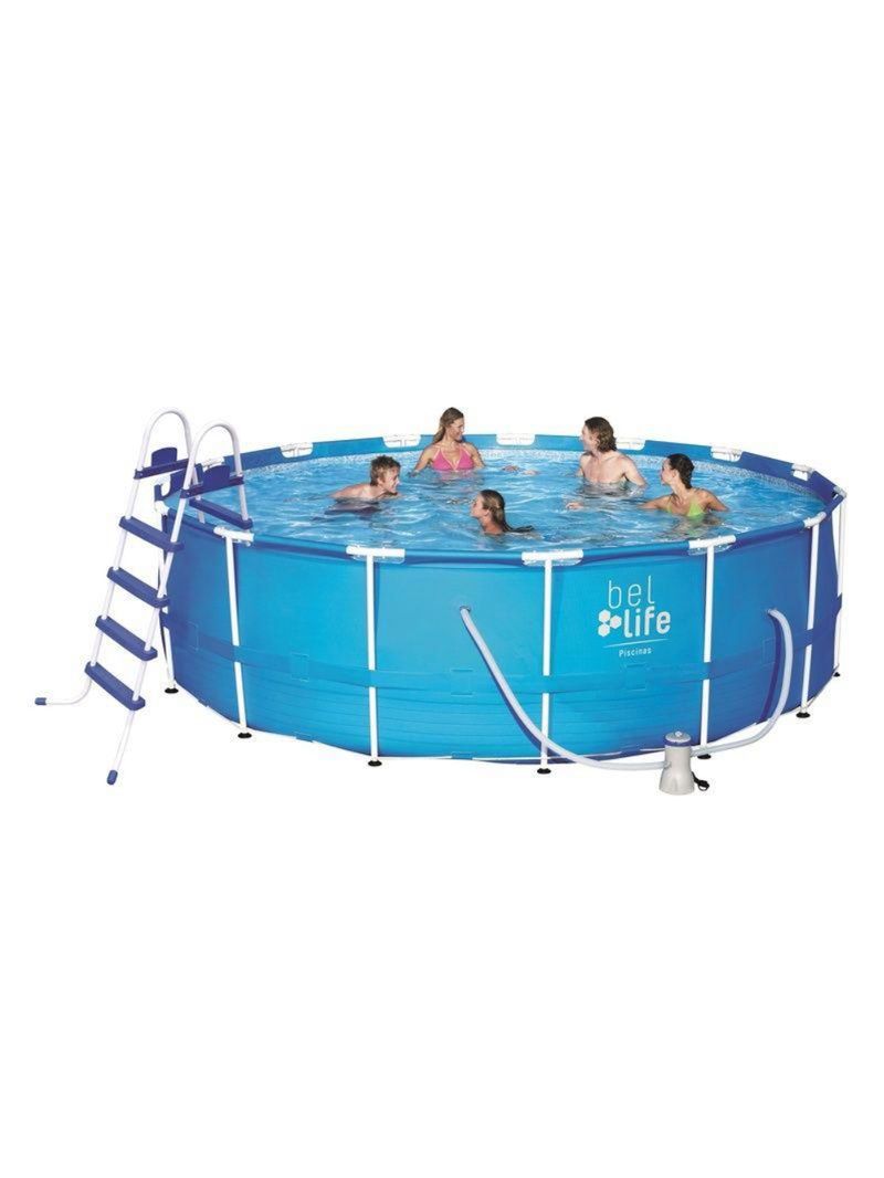 Piscina de armação 16000 l com kit acessórios 127v bel lazer