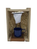 Café individual - azul - demolição com engradado