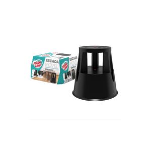 Escada móvel preta - flashlimp