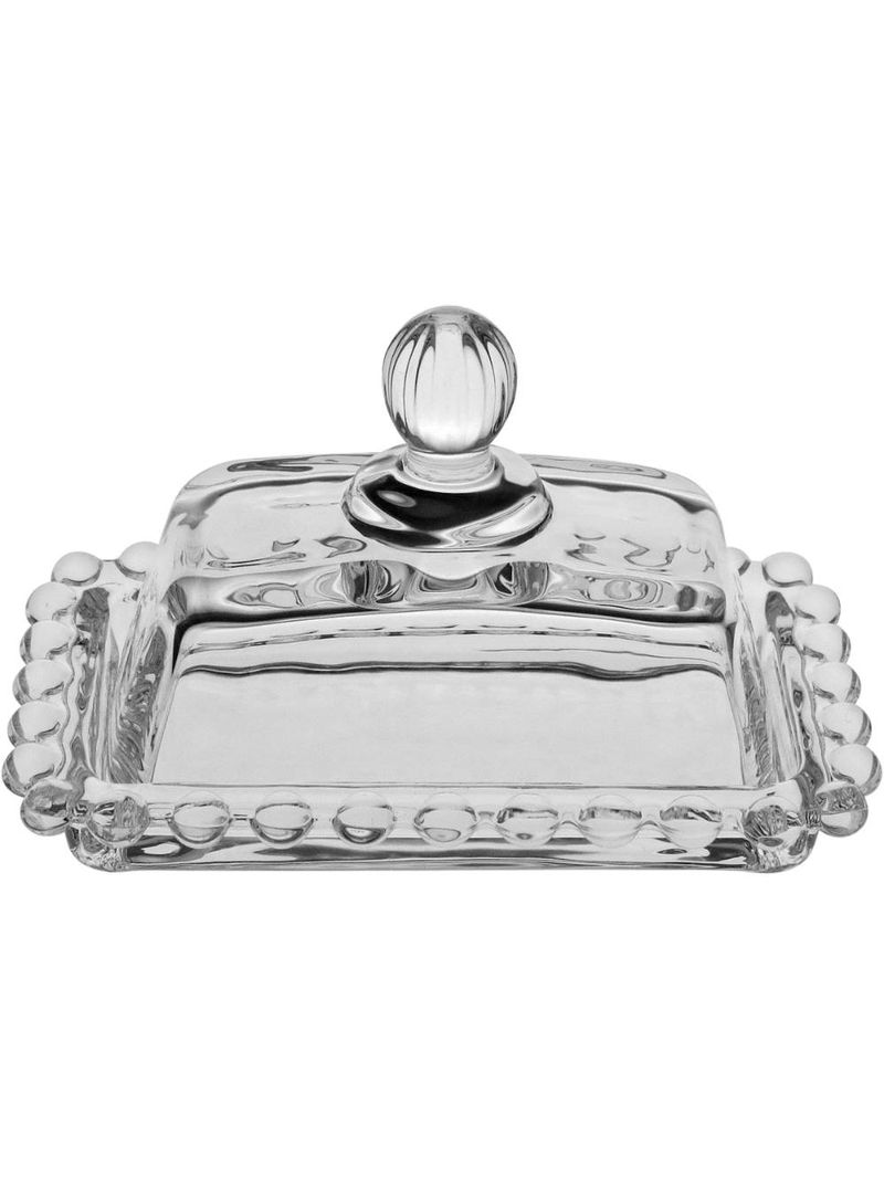 Manteigueira vidro 7 x 11 x 7 cm transparente