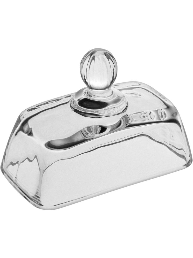 Manteigueira vidro 7 x 11 x 7 cm transparente