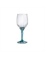 Jogo 6 taças vinho florian blue 380 ml