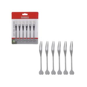 Jogo 6 garfos aperitivos inox hauskraft 11 cm