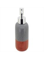 Jogo banheiro cerâmica cinza 4 peças gs