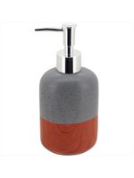 Jogo banheiro cerâmica cinza 4 peças gs