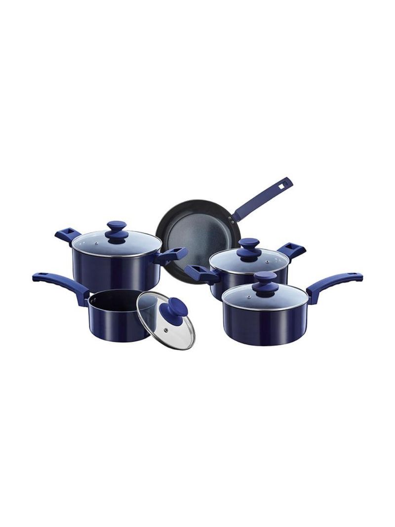 Jogo panela diamond hauskraft azul 5 peças