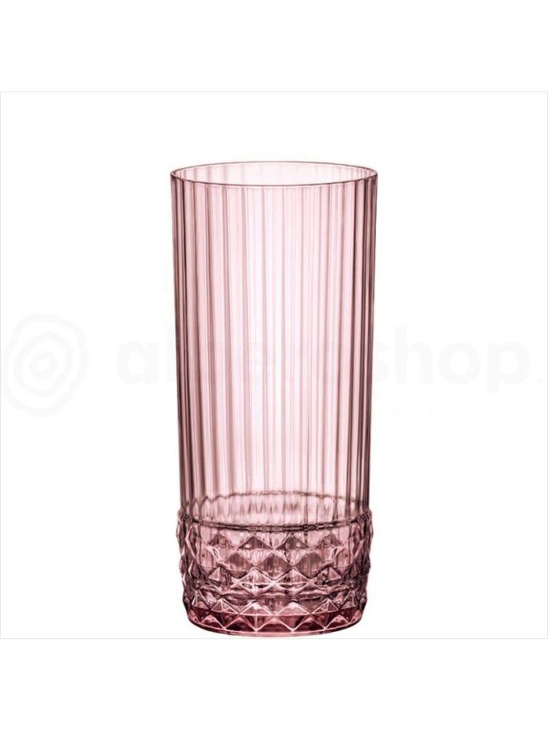 Jogo 6 copos altos 480ml america'20s lilas 7,35xh16 bormiolli rocco
