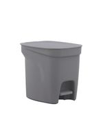 Lixeira compact cinza 7l tramontina