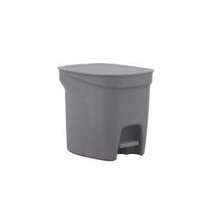 Lixeira compact cinza 7l tramontina