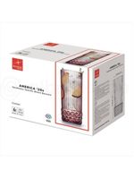 Jogo 6 copos altos 480ml america'20s lilas 7,35xh16 bormiolli rocco