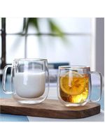 Jogo 2 xícaras parede dupla borosilicato 250 ml