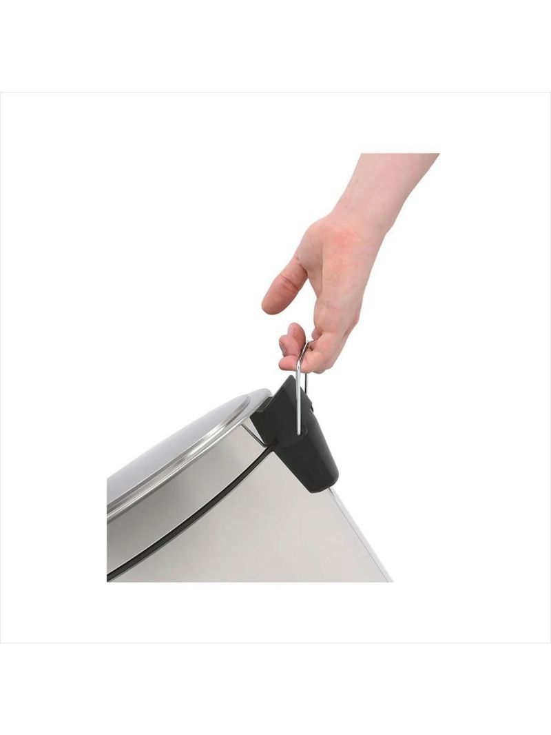Lixeira aço inox com pedal brasil 12 l tramontina