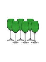 Jogo 6 taças tinto gastro verde 450ml bohemia
