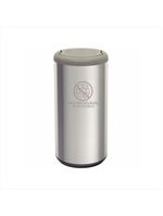 Lixeira inox com cinza cápsula selecta plus basculante 40 l tramontina
