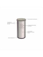 Lixeira inox com cinza cápsula selecta plus basculante 40 l tramontina