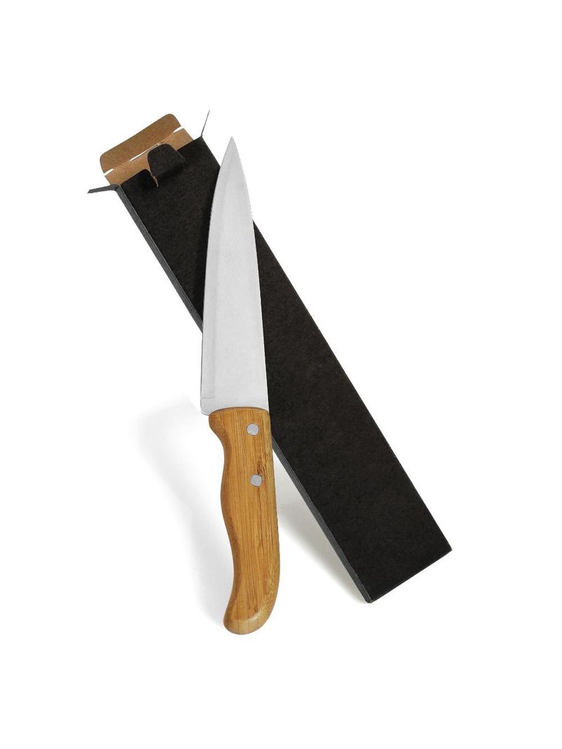 Faca para cozinha inox / bambu special line - 7 welf
