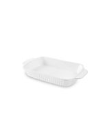 Travessa retangular com aba buffet branco 28x15,2x4cm haus concept