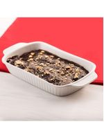 Travessa retangular com aba buffet branco 28x15,2x4cm haus concept