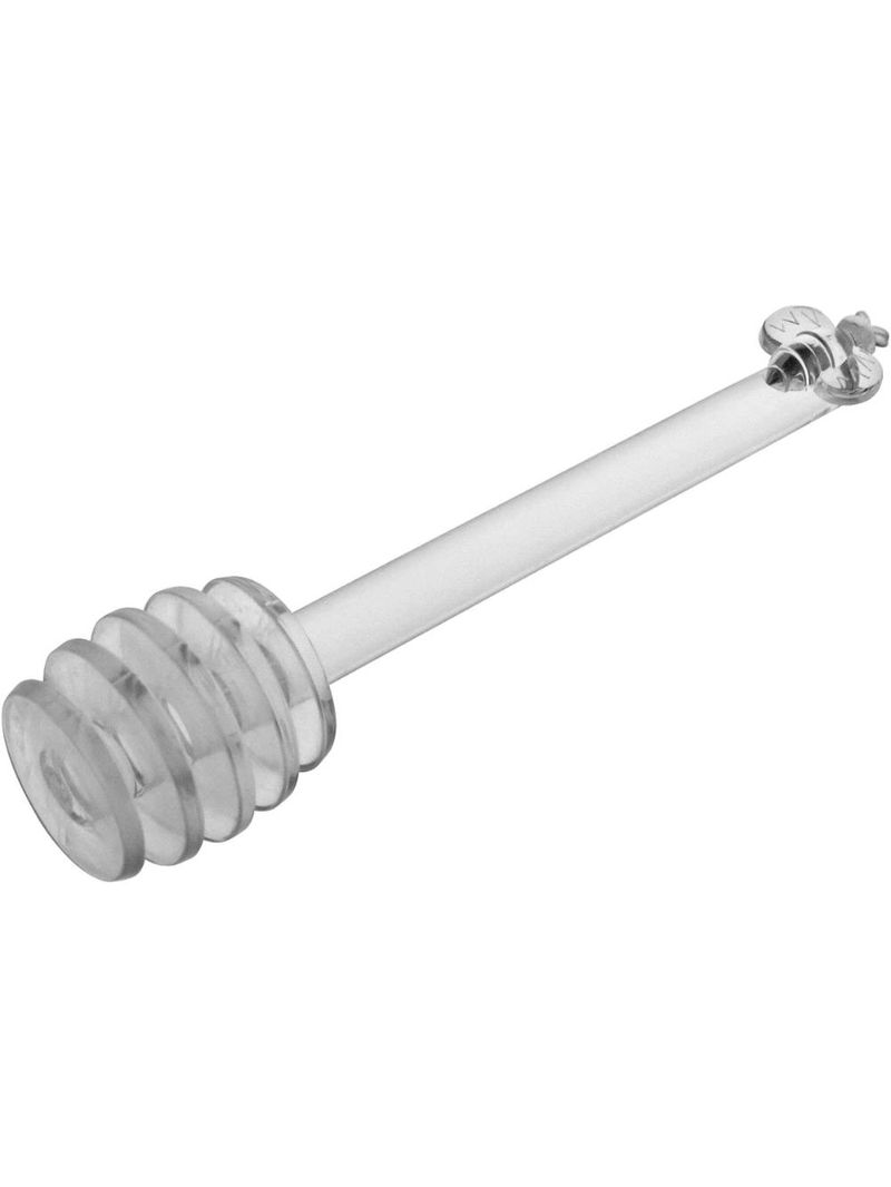 Meleira com colher vidro transparente 170 ml