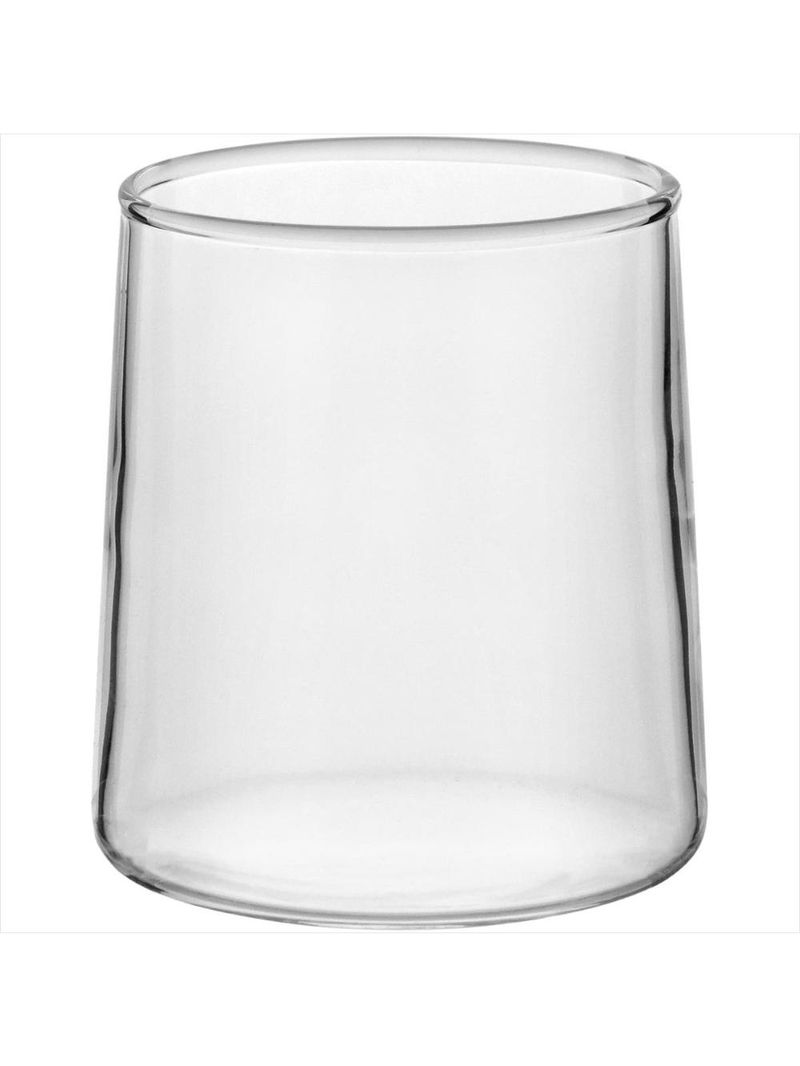 Jogo de jarra - copos 2l - 300ml borosilicato transparente 7 peças com tampa inox - gs