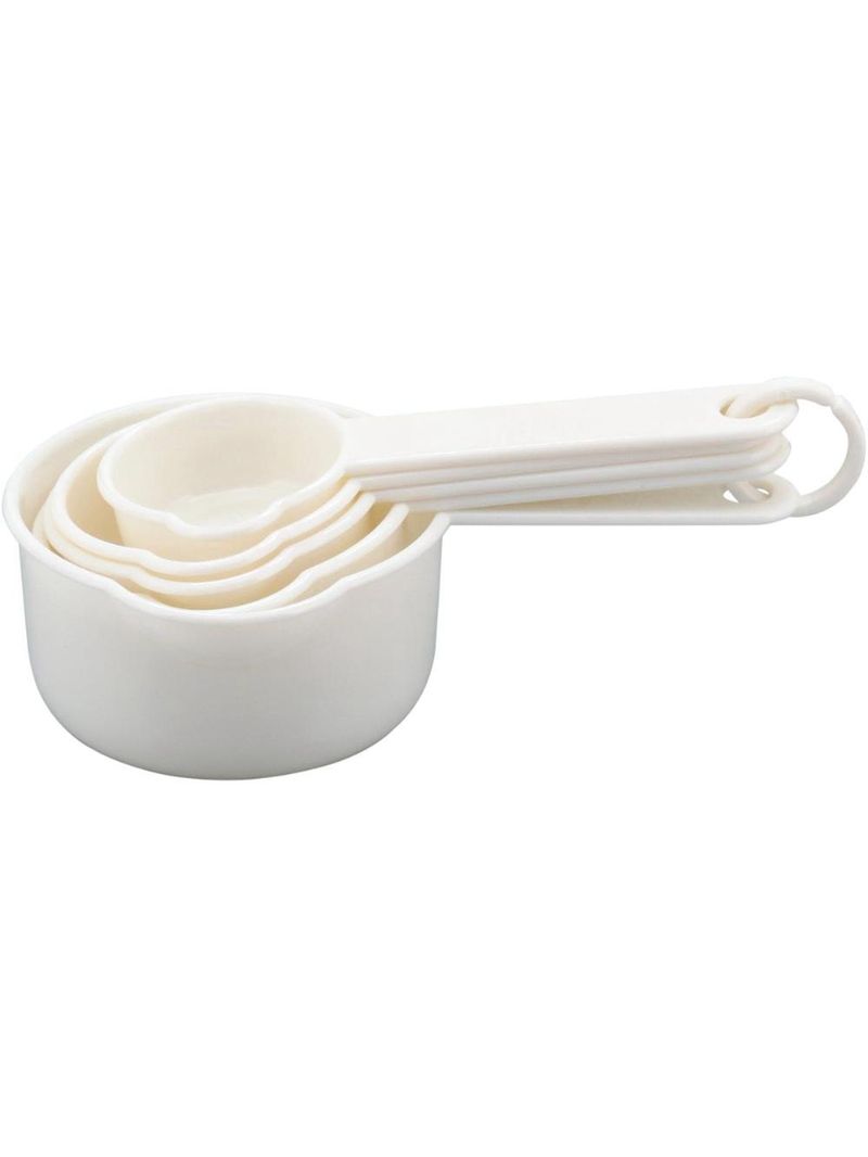 Jogo medidores copos plástico branco 5peças gs