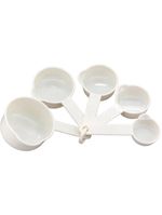 Jogo medidores copos plástico branco 5peças gs