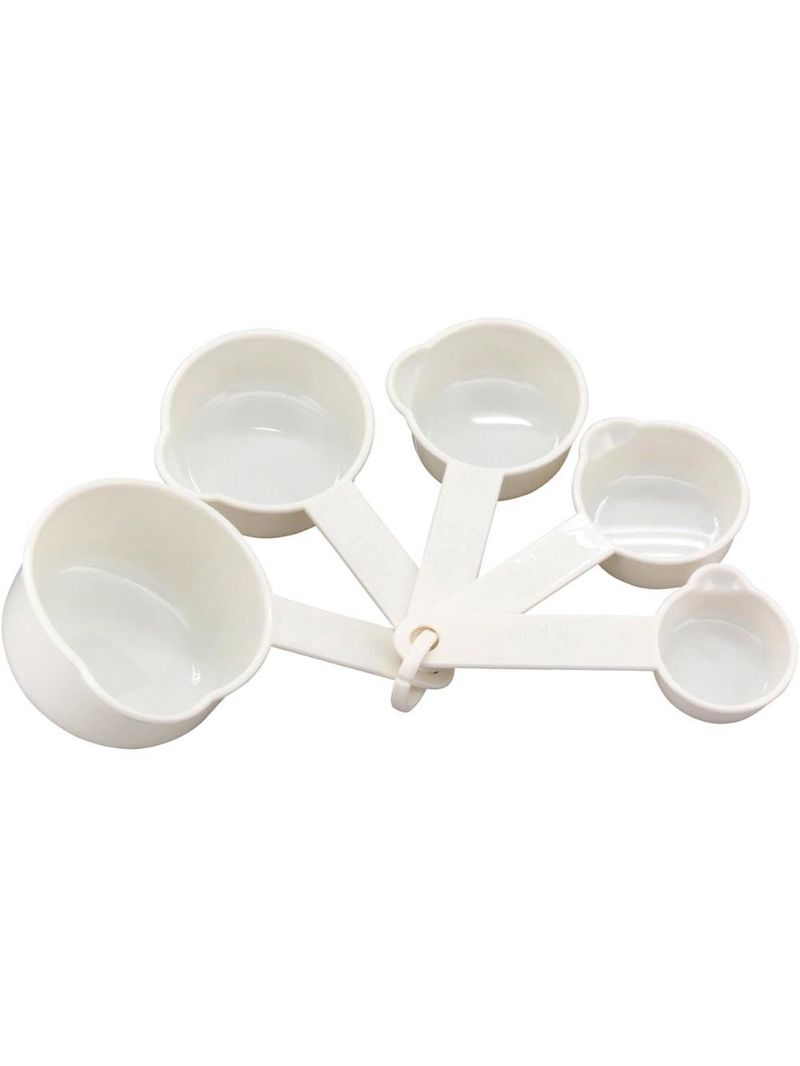 Jogo medidores copos plástico branco 5peças gs