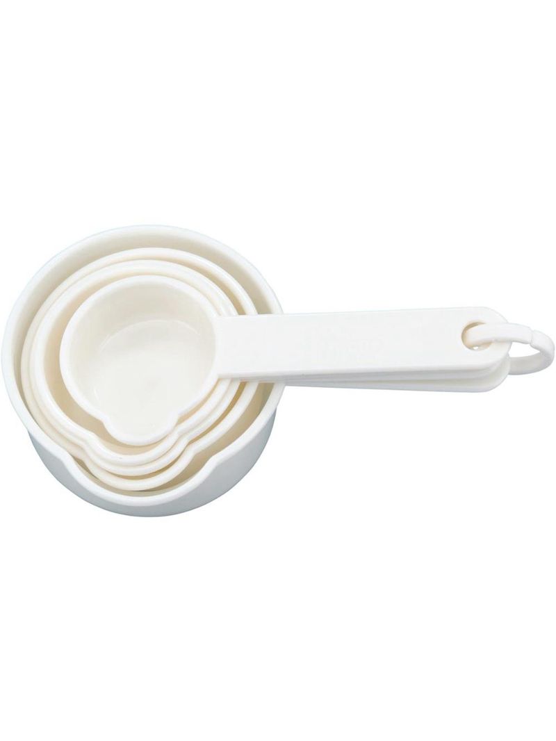 Jogo medidores copos plástico branco 5peças gs