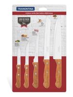 Jogo de facas inox dynamic 5 peças tramontina