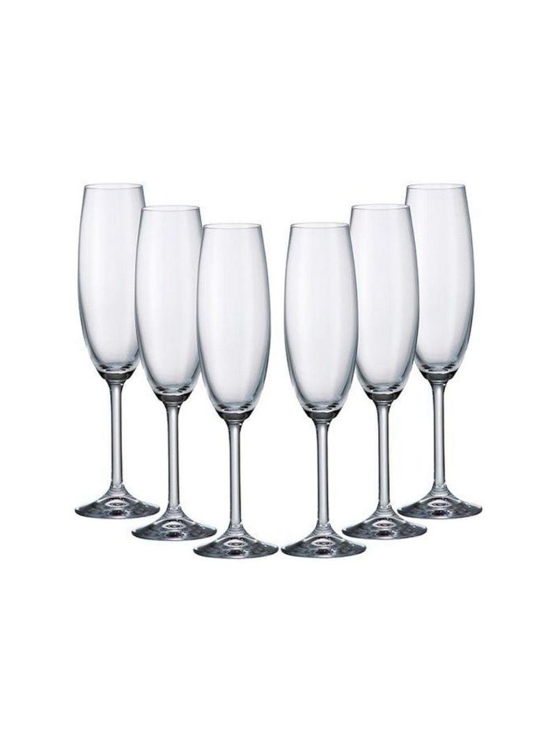 Jogo 6 taças champagne gastro 220ml bohemia