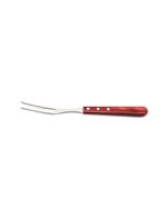 Garfo trinchante inox polywood vermelho brilho tramontina