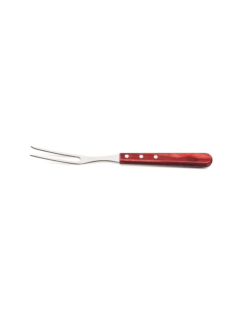 Garfo trinchante inox polywood vermelho brilho tramontina