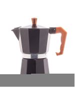 Cafeteira italiana wolff de alumínio preta fosca 300ml