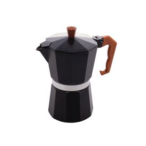 Cafeteira italiana wolff de alumínio preta fosca 300ml