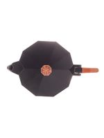 Cafeteira italiana wolff de alumínio preta fosca 300ml