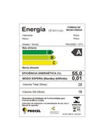 Micro-ondas Philco 26 Litros Espelhado Branco 110V
