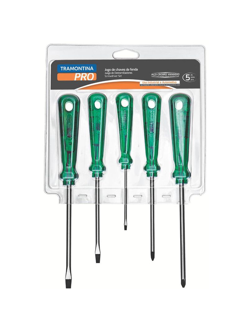 Jogo de chaves de fenda pro 5pçs - tramontina