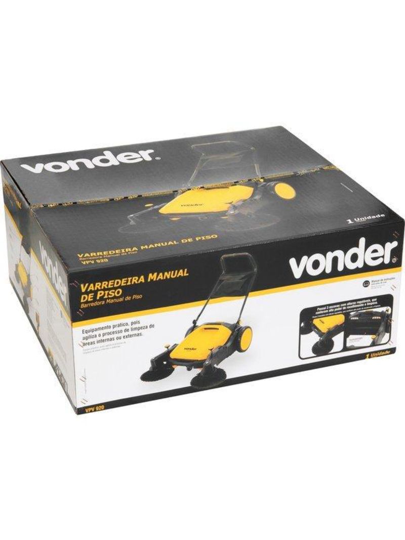 Varredeira manual de piso com recolhedor vpv920 vonder