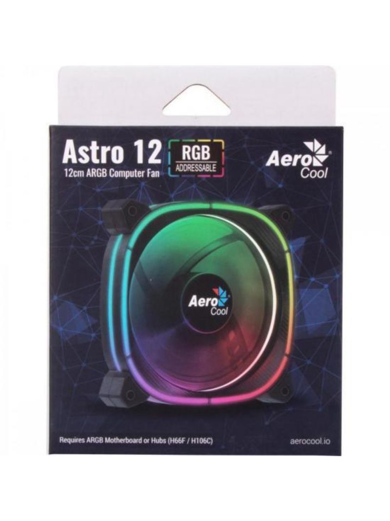Cooler fan aerocool astro 12 argb