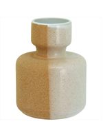 Vaso cerâmica 16x12x12cm amarelo