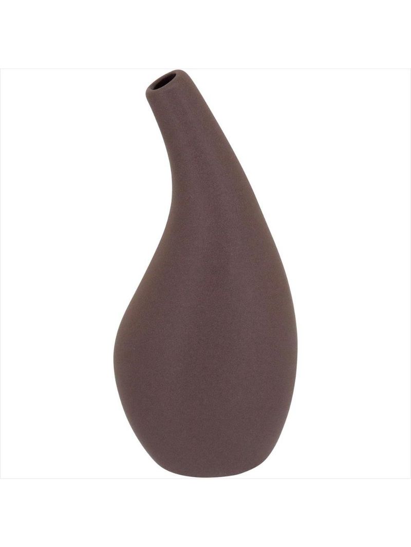 Vaso de cerâmica 18x9x9 cm marrom