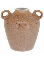 Vaso cerâmica 17x17x17cm bege