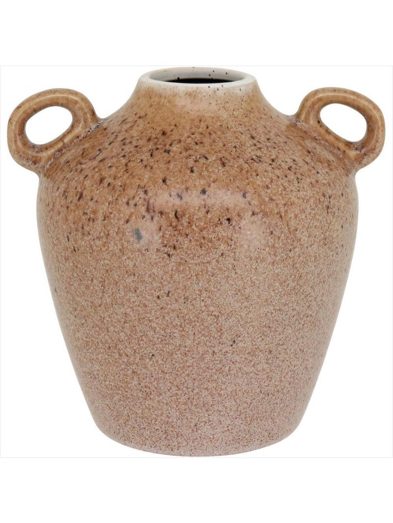 Vaso cerâmica 17x17x17cm bege