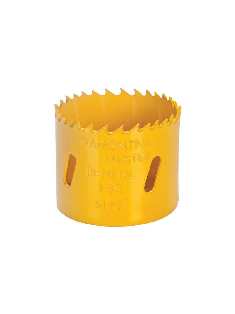 Serra copo bi-metálica 22 mm 7/8 tramontina master com dentes em aço rápido hss