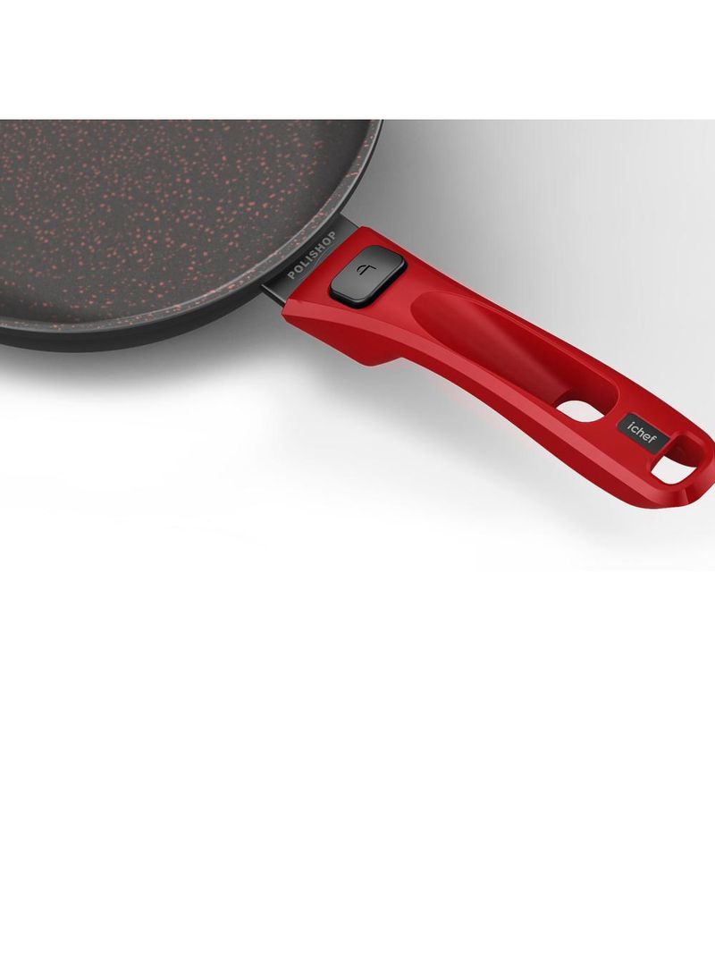 Panela polishop ichef ultra sauté petit shark series vermelha 20cm