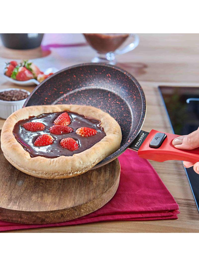 Panela polishop ichef ultra sauté petit shark series vermelha 20cm