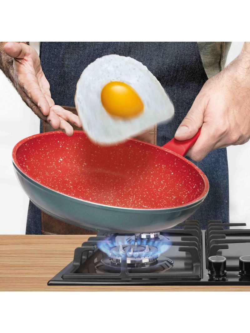 Panela polishop sauté grand vermelha 24cm