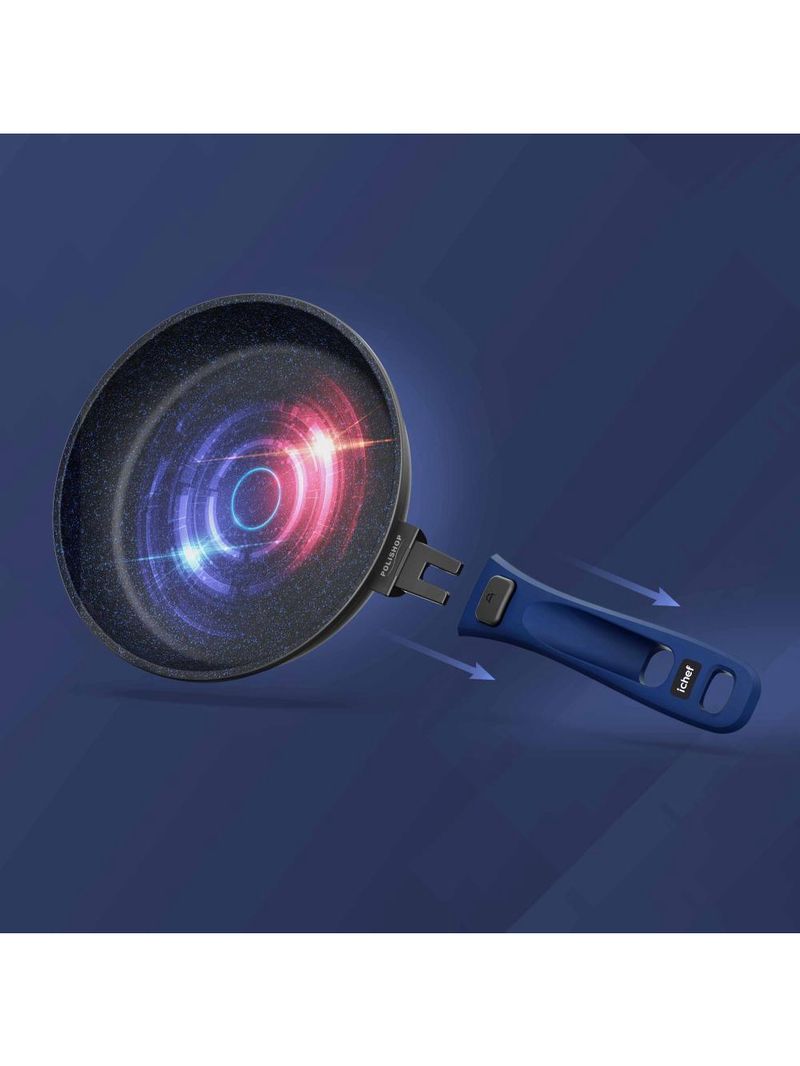 Panela polishop ichef ultra sauté petit shark series azul 20cm